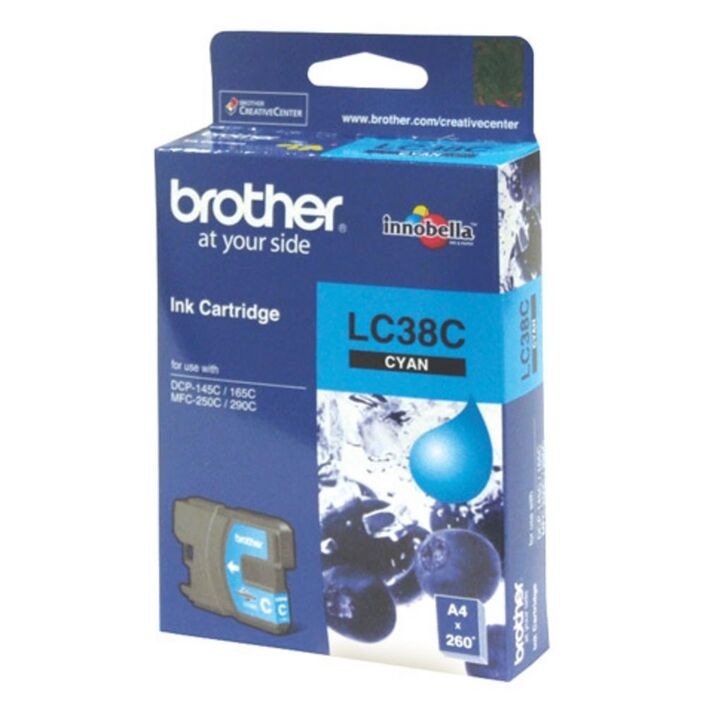 Genuine Brother LC38 Cyan Ink Cartridge