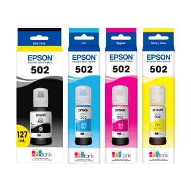 Epson T502 Ink Bottles Epson T502 Ink Bottles