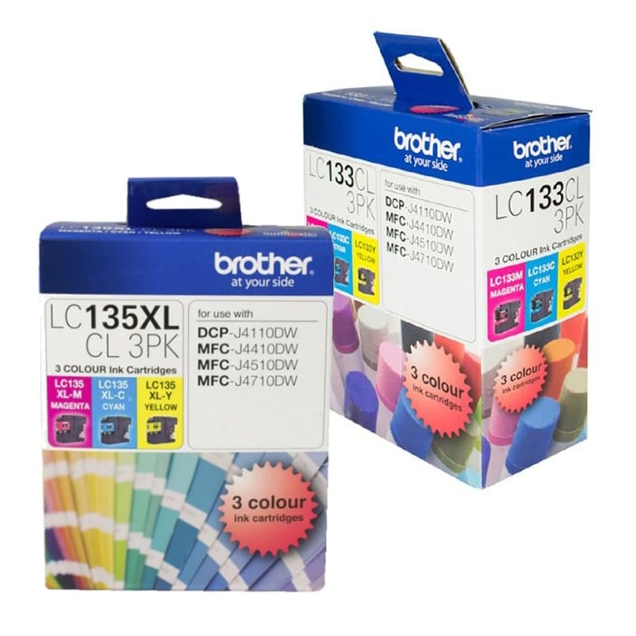 Brother LC131 LC133 LC135XL Ink Brother LC131 LC133 LC135XL Ink